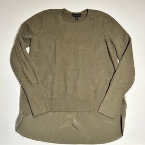 Banana Republic Mixed-Media Pullover w/ Drapey Back - Womens Medium